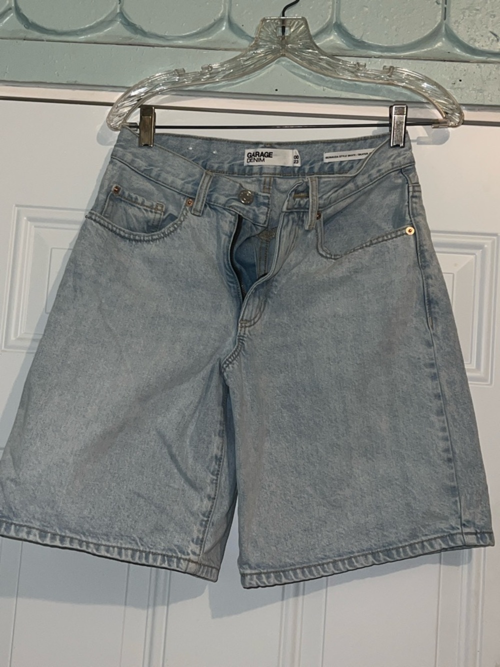 Garage Men’s Light Blue Denim Jean Shorts